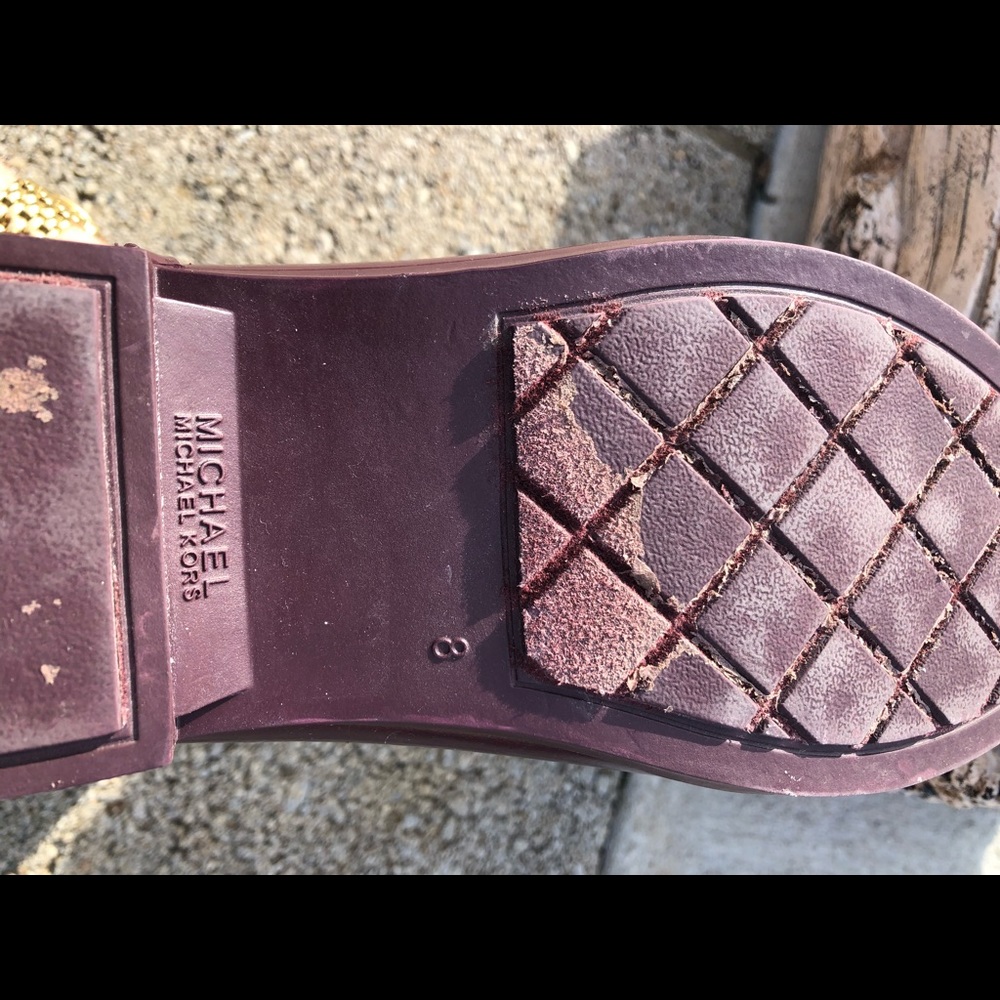 Size 8 Michael Kors Lace Up Rain boots - Picture 7 of 7